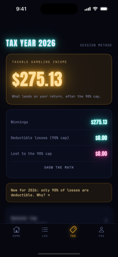 Tax export screen in Degen Dashboard